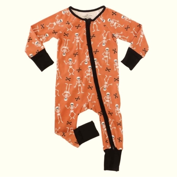 Caden Lane Other - 💛$15 FLASH SALE💛 Caden Lane Viscose Bamboo Funny Bones Footie 3-6M NWT